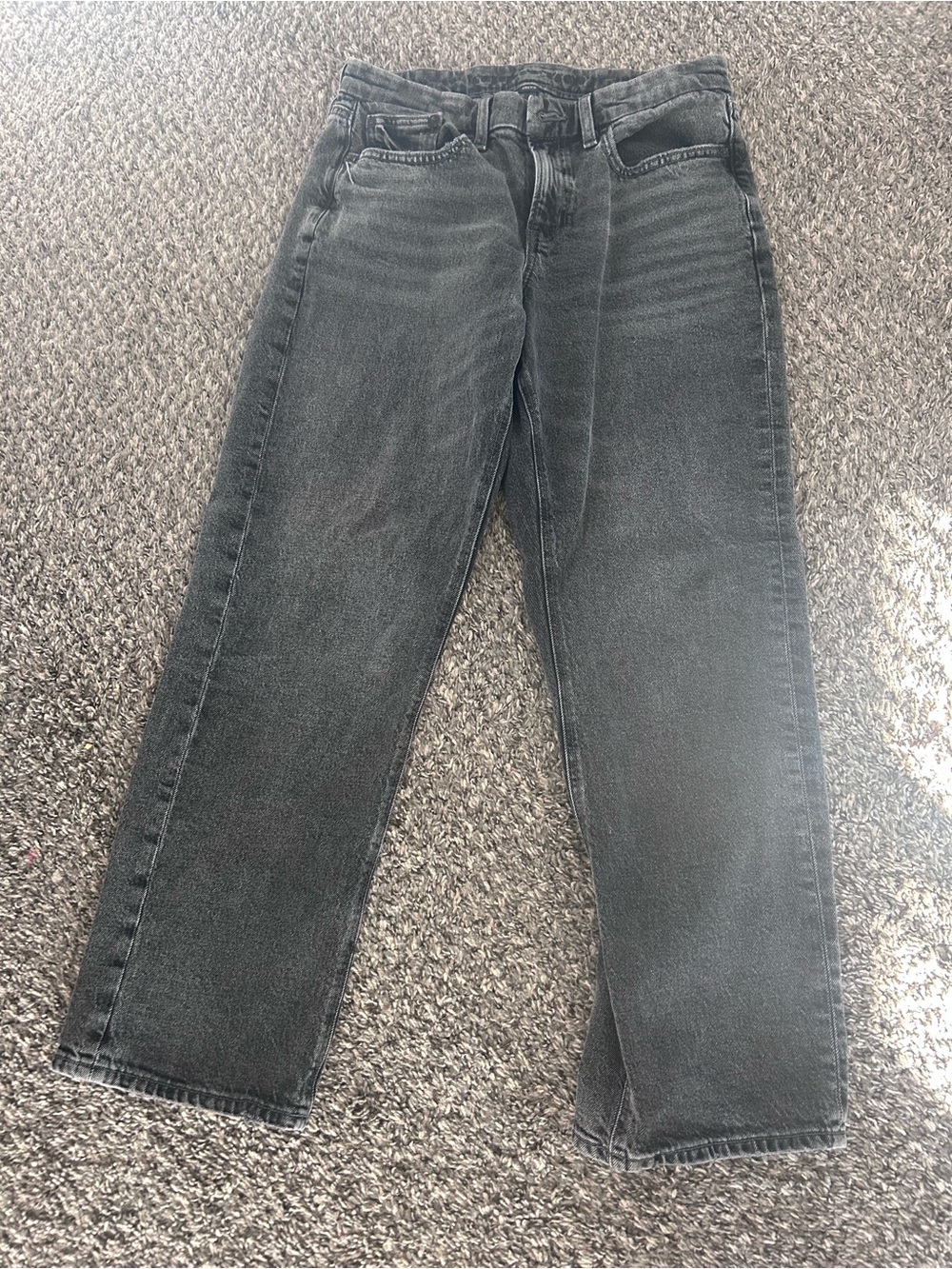 American Eagle Outfitters Women's Black Straight Leg Jeans